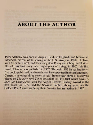 On a Pale Horse (Incarnations of Immortality, Book 1),Used