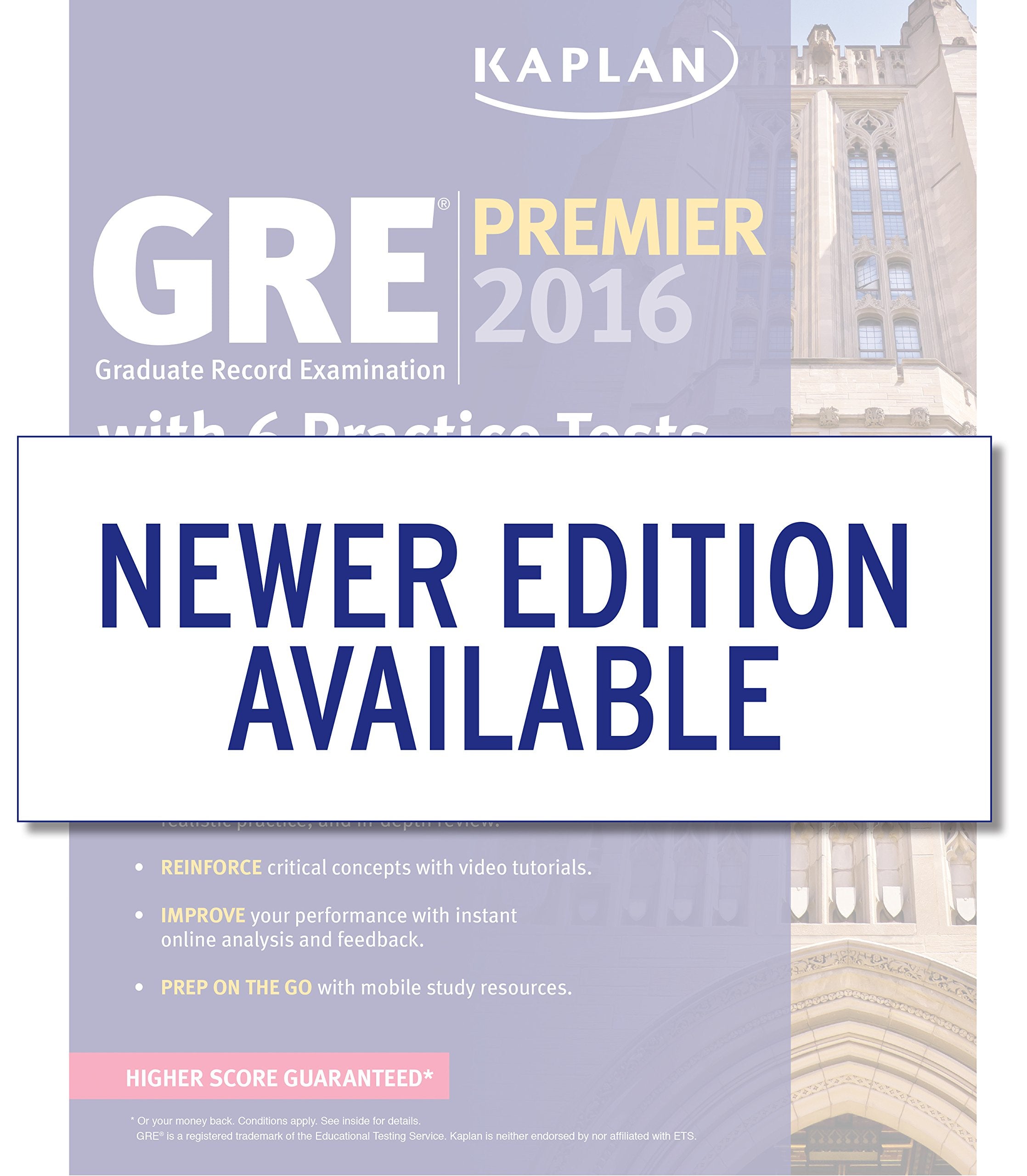 Kaplan Gre Premier 2016: With 6 Practice Tests,New