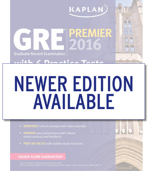 Kaplan Gre Premier 2016: With 6 Practice Tests,New