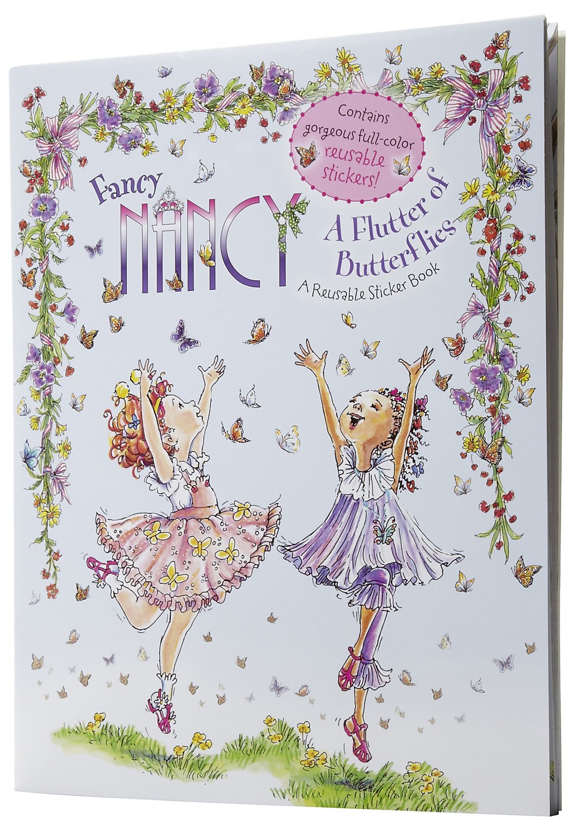 Fancy Nancy: A Flutter of Butterflies Reusable Sticker Book,Used