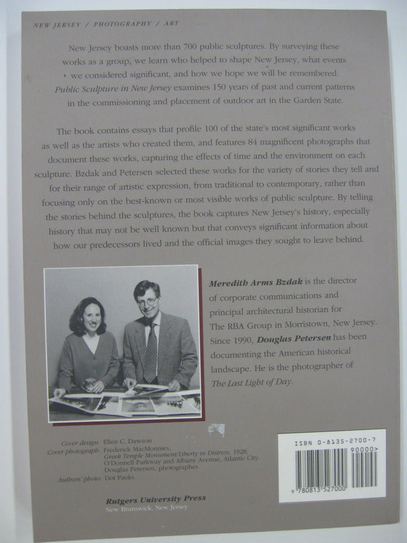 Public Sculpture in New Jersey: Monuments to Collective Identity,Used