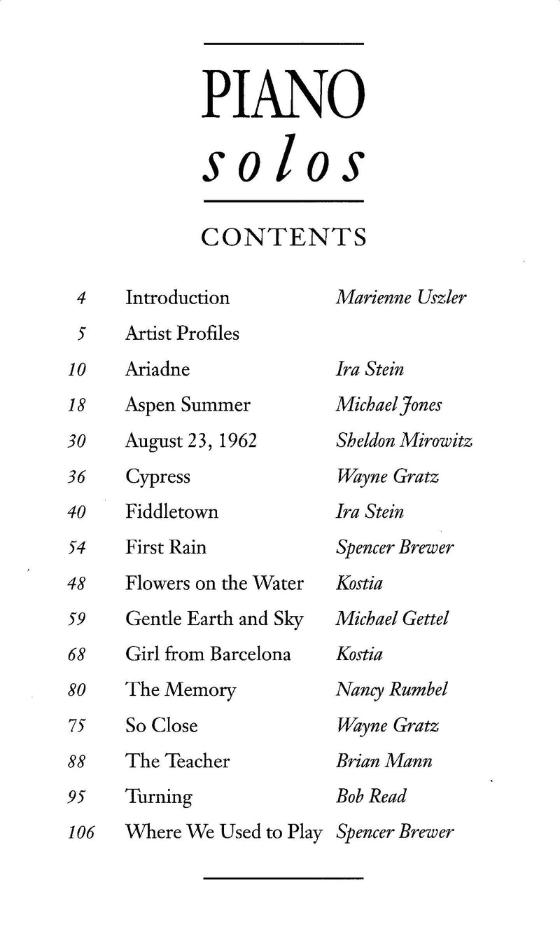 Piano Solos,Used
