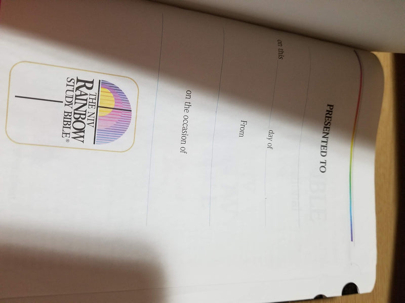 The Rainbow Study Bible New International Version/Genuine Bonded Leather,Used