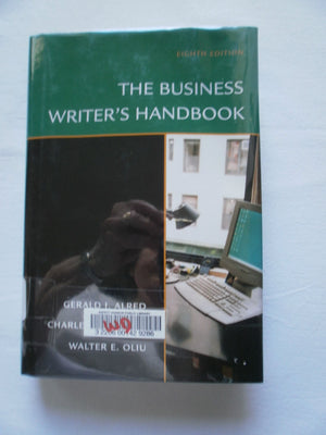 The Business Writer'S Handbook, Eighth Edition,New