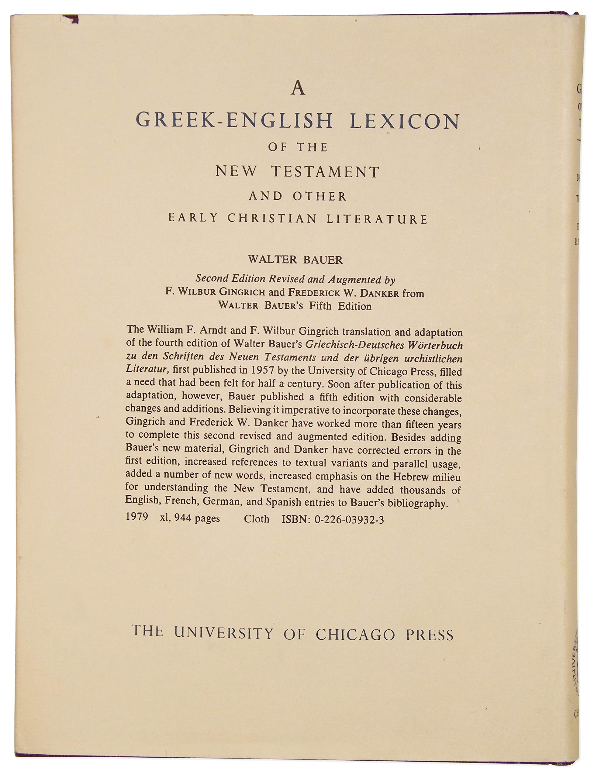 Greek Grammar of the New Testament and Other Early Christian Literature,New