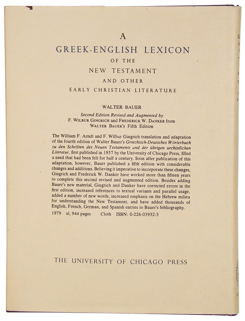 Greek Grammar of the New Testament and Other Early Christian Literature,New