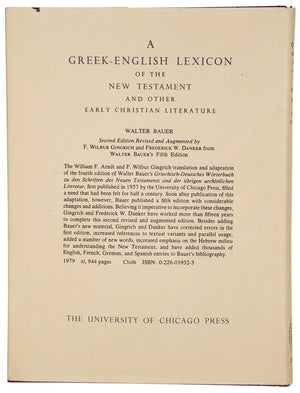 Greek Grammar Of The New Testament And Other Early Christian Literature