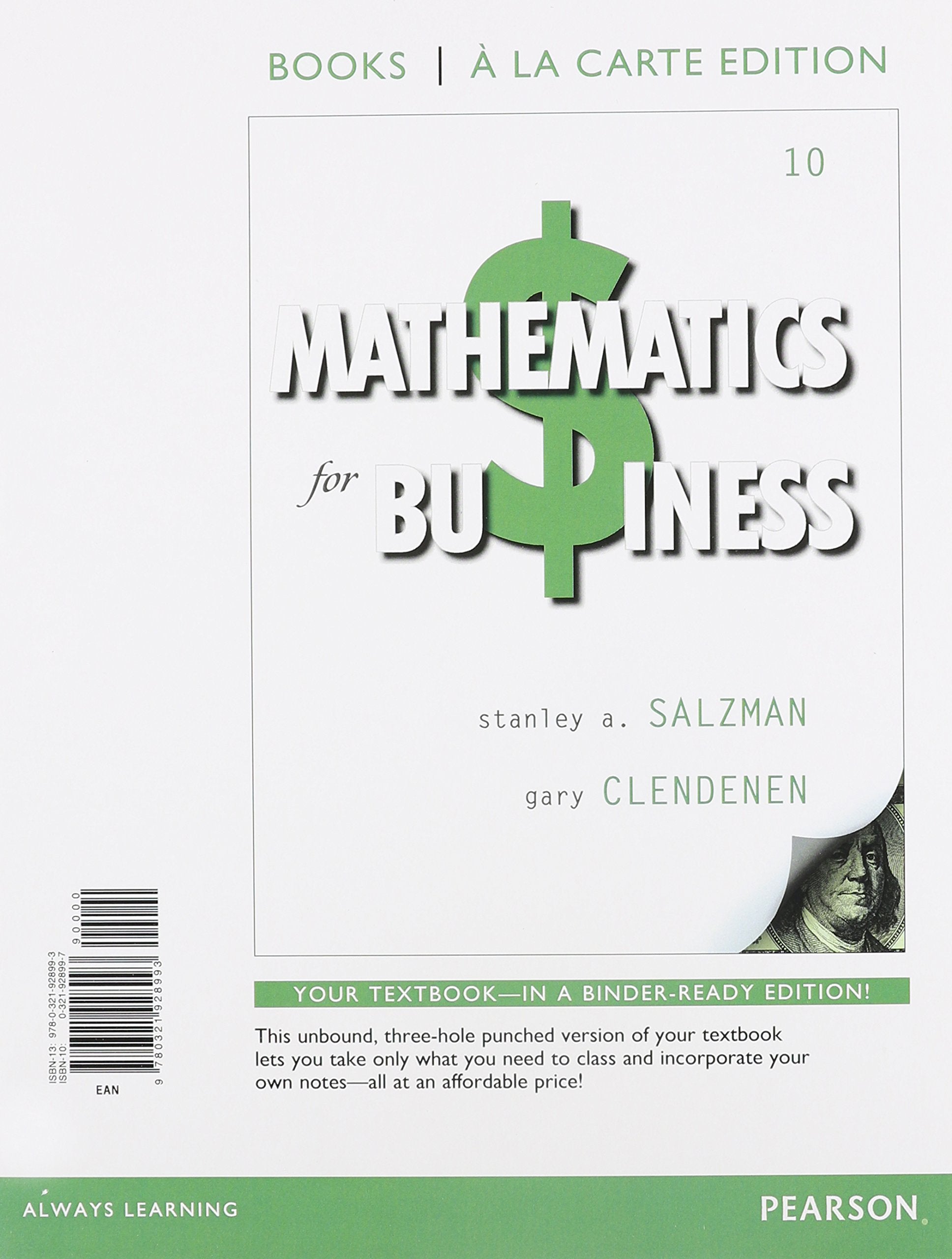Mathematics For Business (Books A La Carte),New
