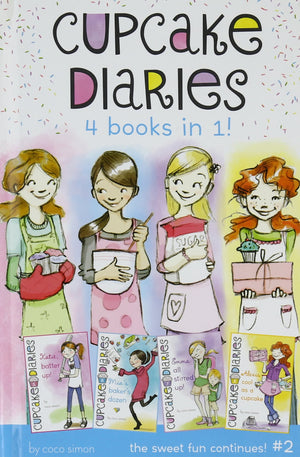 Cupcake Diaries 4 Books In 1! #2: Katie, Batter Up!; Mia'S Baker'S Dozen; Emma All Stirred Up!; Alexis Cool As A Cupcake,New