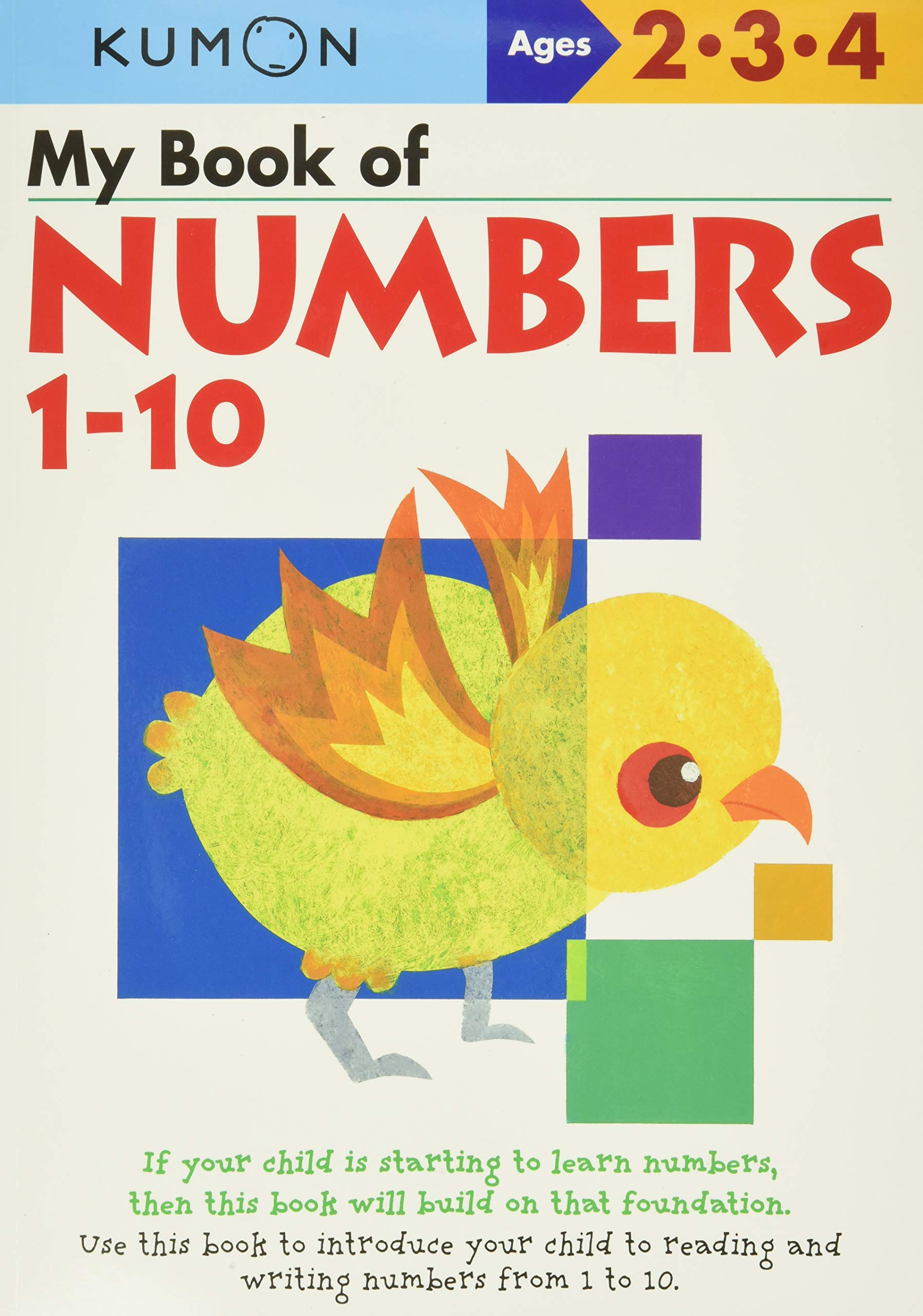 Kumon My Book of Numbers 110 Ages 24 (Math Skills Workbooks) (Kumon Workbooks),Used