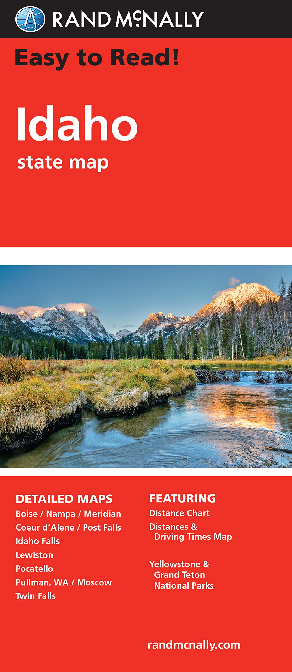 Easy To Read: Idaho State Map,Used
