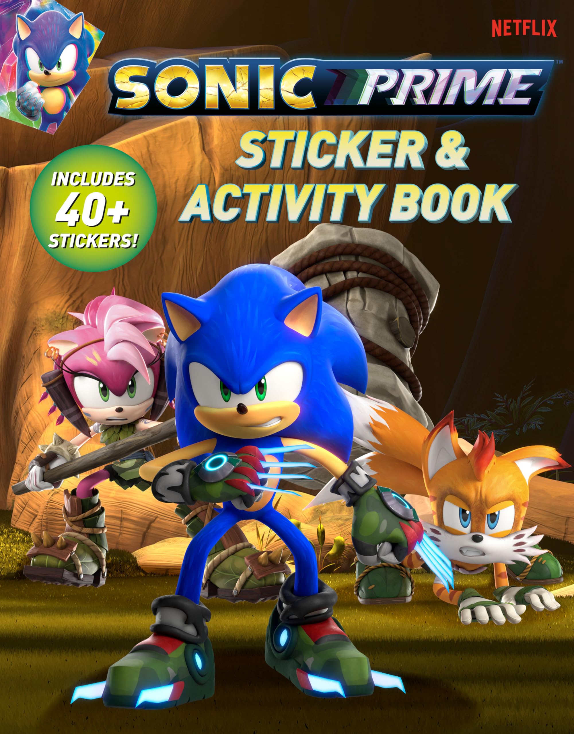 Sonic Prime Sticker & Activity Book: Includes 40+ Stickers (Sonic The Hedgehog),Used