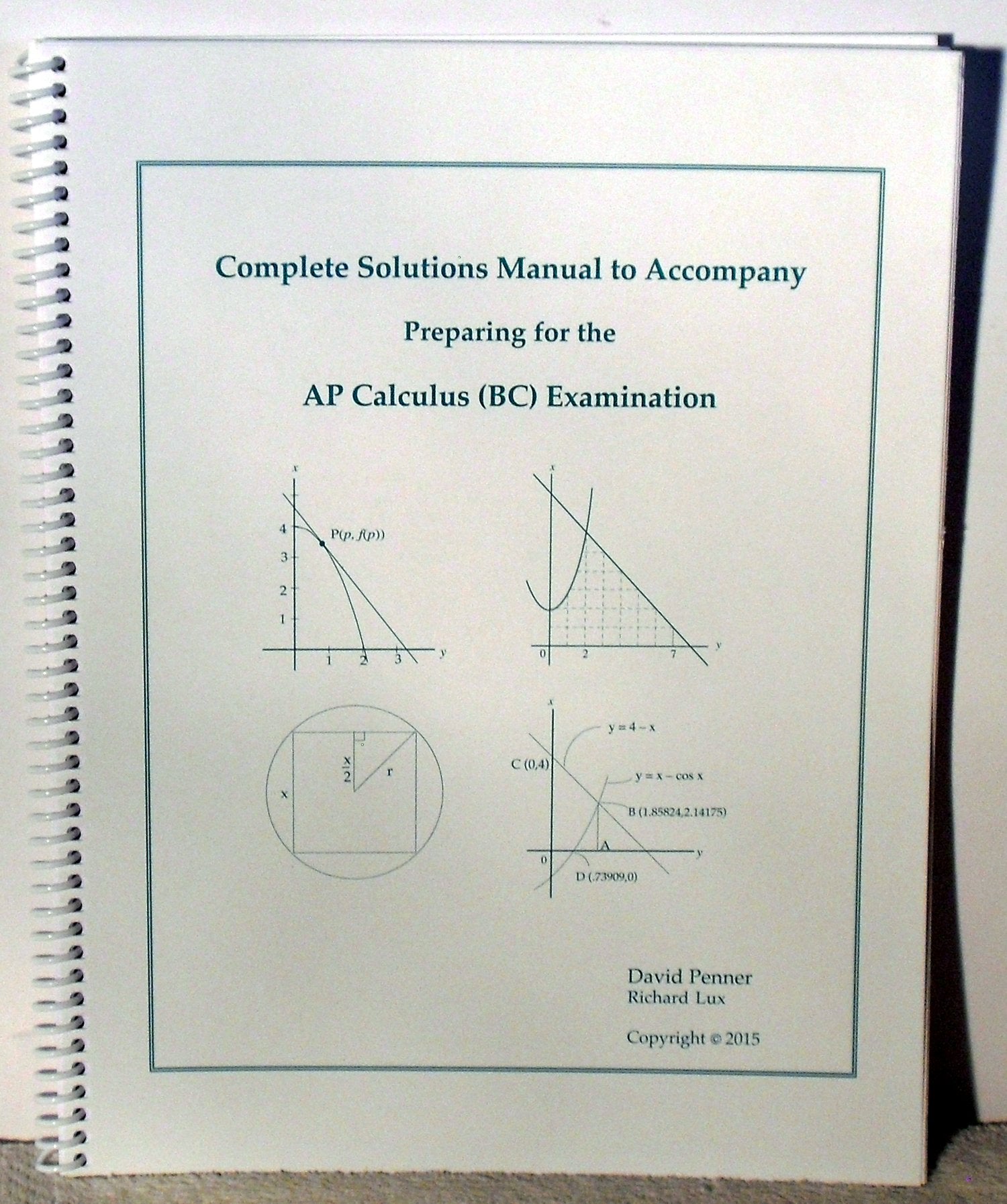 Complete Solutions Manual to Accompany: Preparing for the AP Calculus (BC) Examination,Used