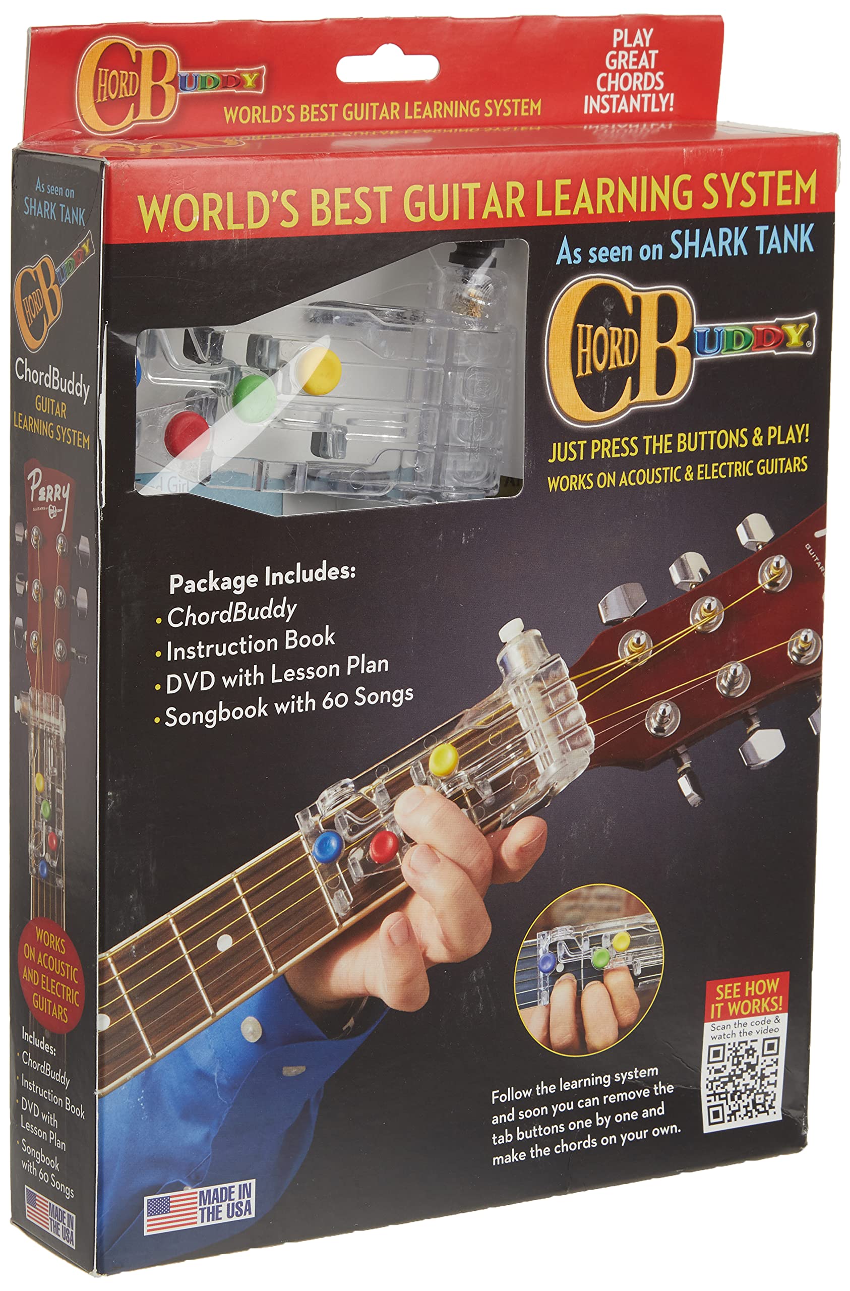 ChordBuddy Learning System: Includes ColorCoded Songbook, Instruction Book, DVD and ChordBuddy Device!,New