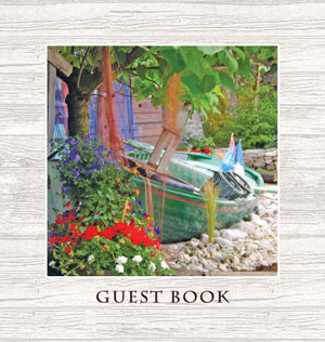 GUEST BOOK, Visitors Book, Comments Book, Guest Comments Book HARDBACK Vacation Home Guest Book, House Guest Book, Beach House G,Used