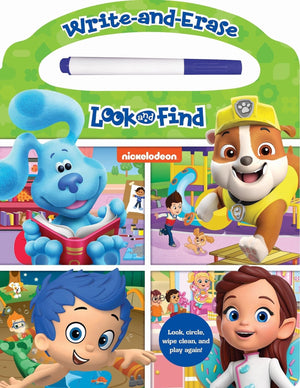 Nickelodeon PAW Patrol, Blues Clues, and More!  Write and Erase HandsOn Wipe Clean Activity Book Great for Early Learning  PI,Used