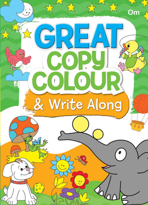 Colouring Book: Great Copy Colour & Write Along (Colouring Book For Kids)