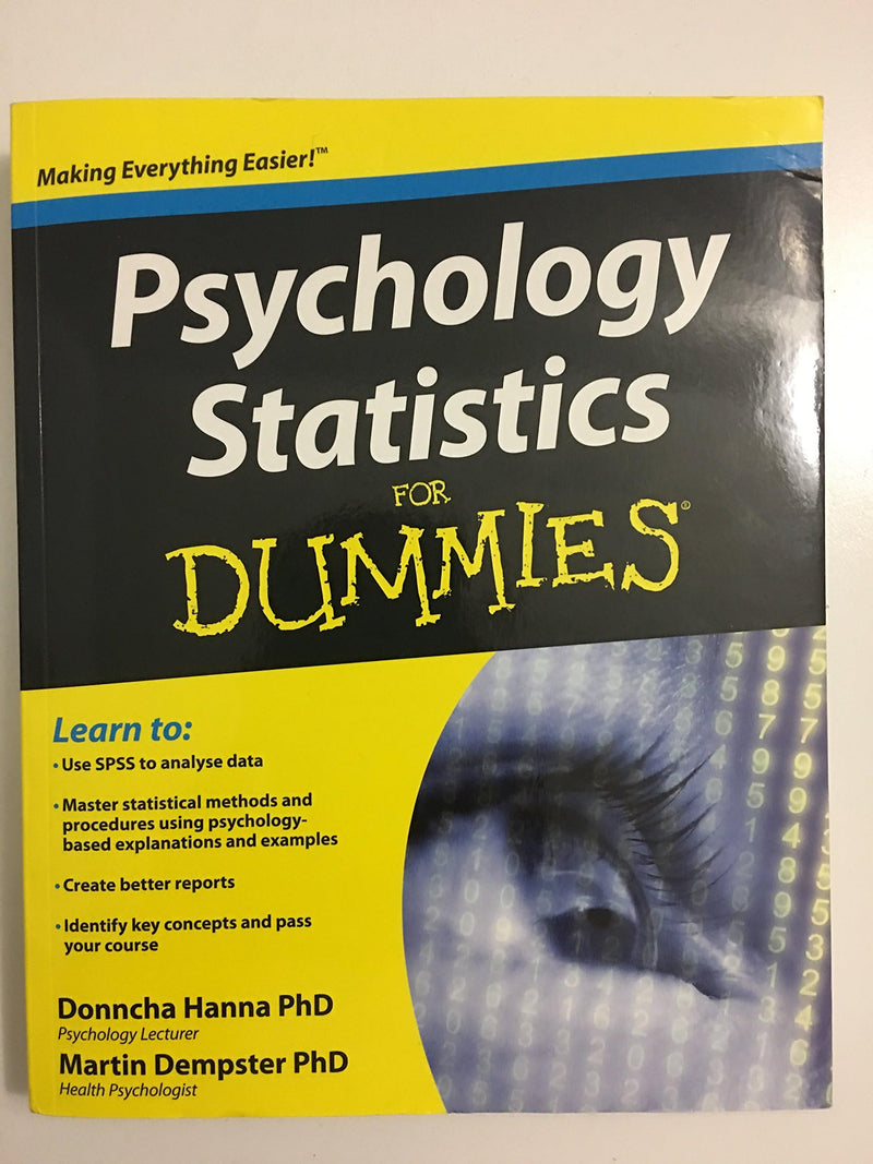 Psychology Statistics For Dummies,New
