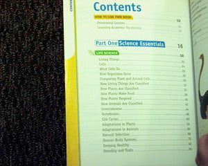 Content Essentials for Science: Vocabulary, Content, Literacy Student Handbook Level C,Used