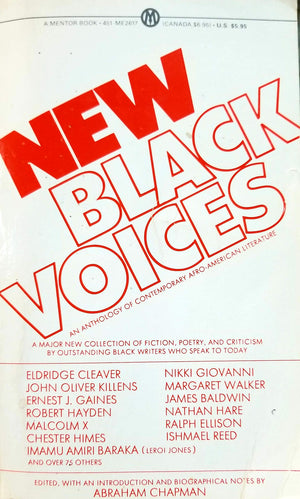 New Black Voices: An Anthology of Contemporary AfroAmerican Literature,Used