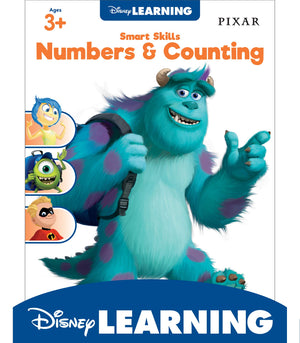 Disney Learning Pixar Numbers & Counting Preschool Math Workbook, Monsters Inc, The Incredibles, Numbers 020 Math Activity Book,Used