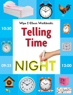Telling Time - Wipe & Clean Workbook With Free Pen