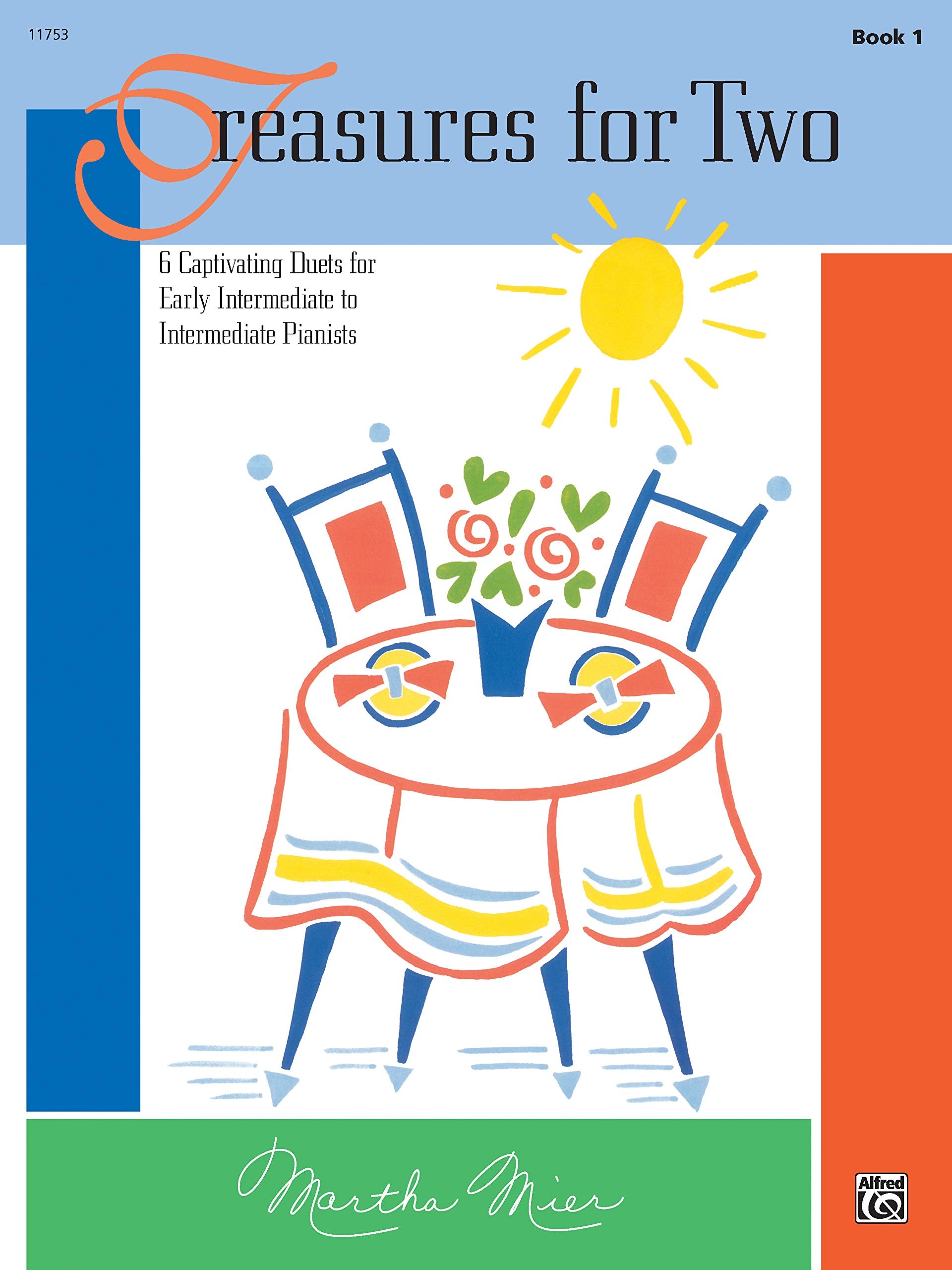 Treasures for Two, Bk 1: 6 Captivating Duets for Early Intermediate to Intermediate Pianists,Used