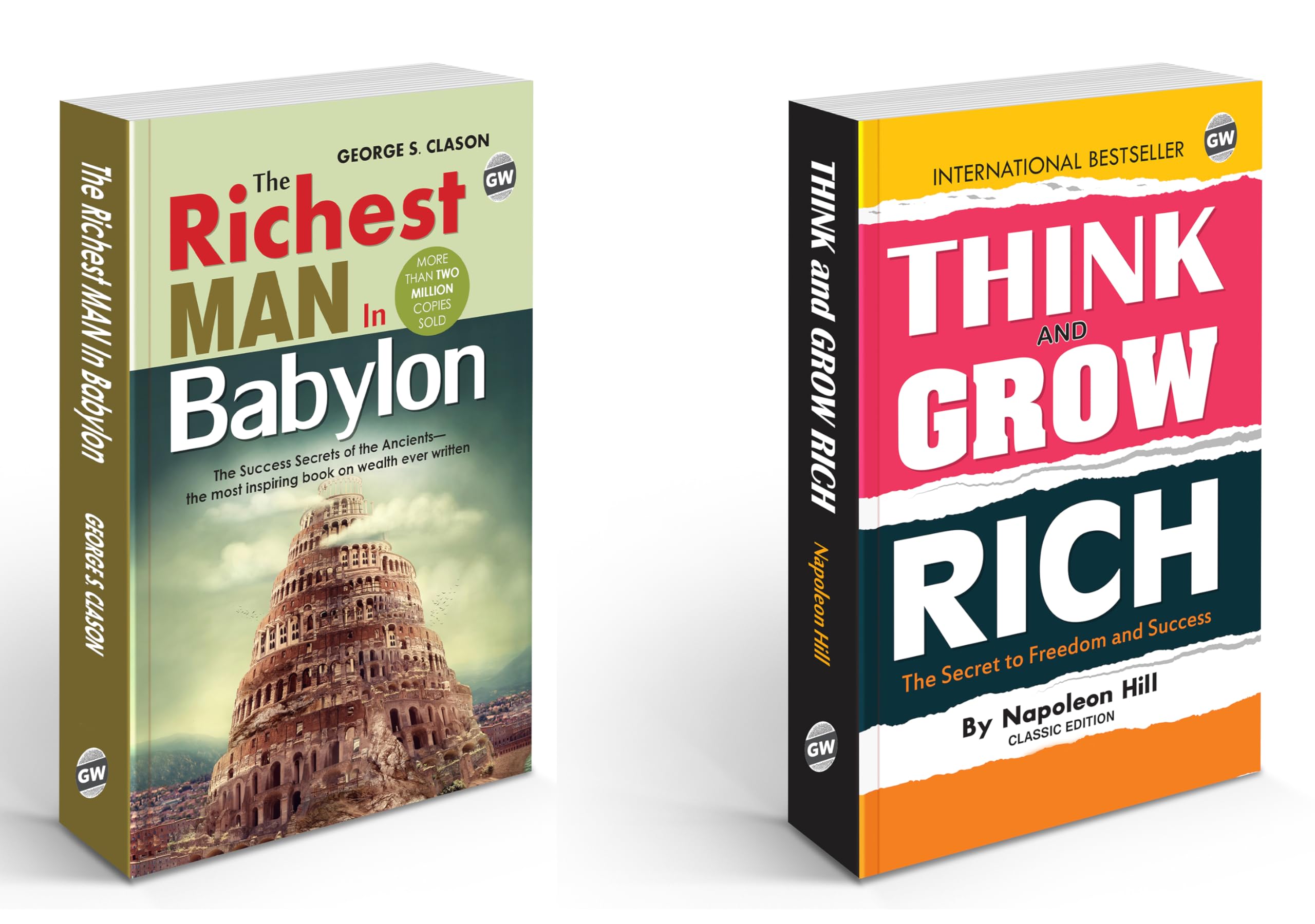 Think & Grow Rich And The Richest Man In Babylon (Paperback) : - Classic English Novel, Personal Growth And Wealth Books | Combo Of 2 Novels