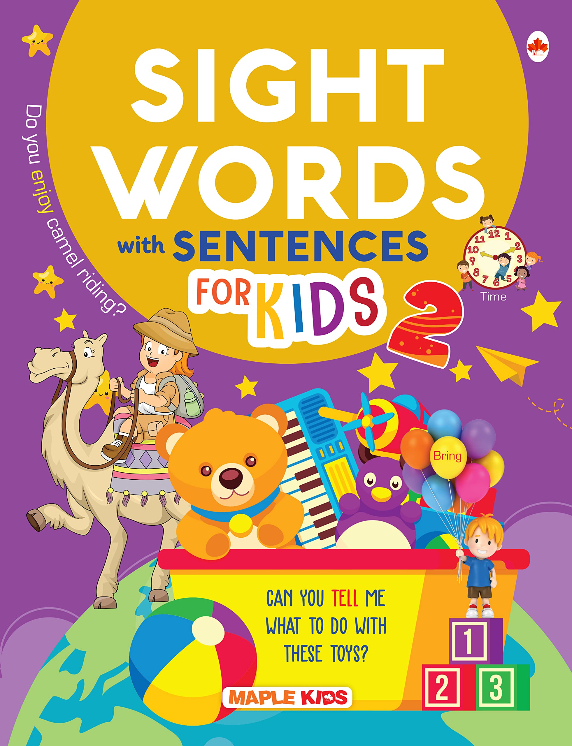 Sight Words And Sentences - 2 - Reading Activity Book For Kids - Early Learning - Book For Toddlers, Nursery, Pre School Children - Age 3 To 10 Years