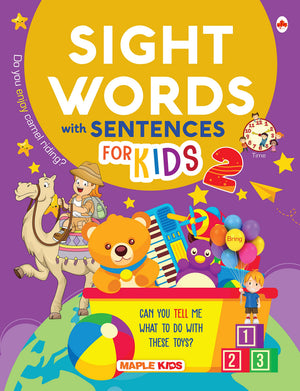 Sight Words And Sentences - 2 - Reading Activity Book For Kids - Early Learning - Book For Toddlers, Nursery, Pre School Children - Age 3 To 10 Years