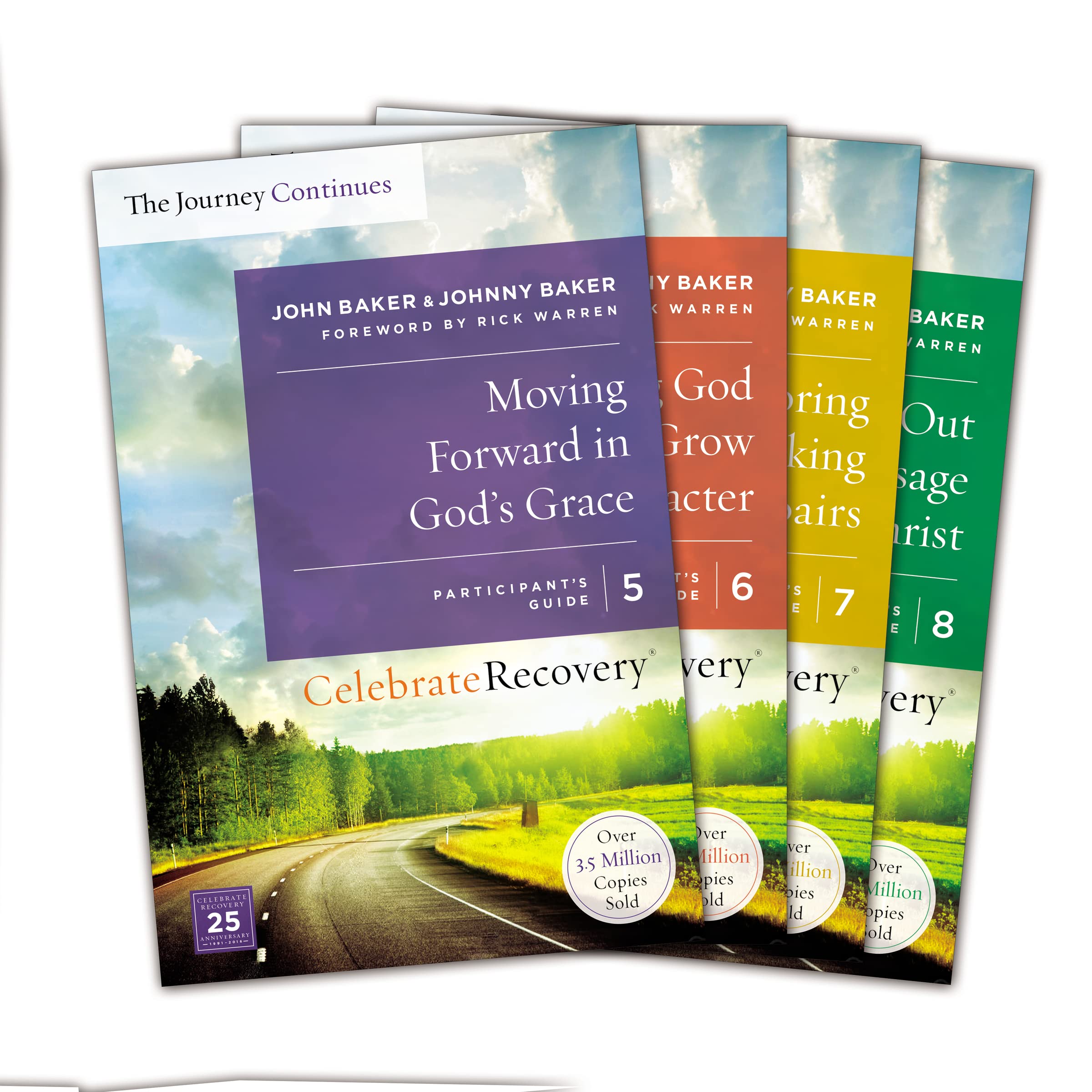 Celebrate Recovery: The Journey Continues Participant'S Guide Set Volumes 58: A Recovery Program Based On Eight Principles From