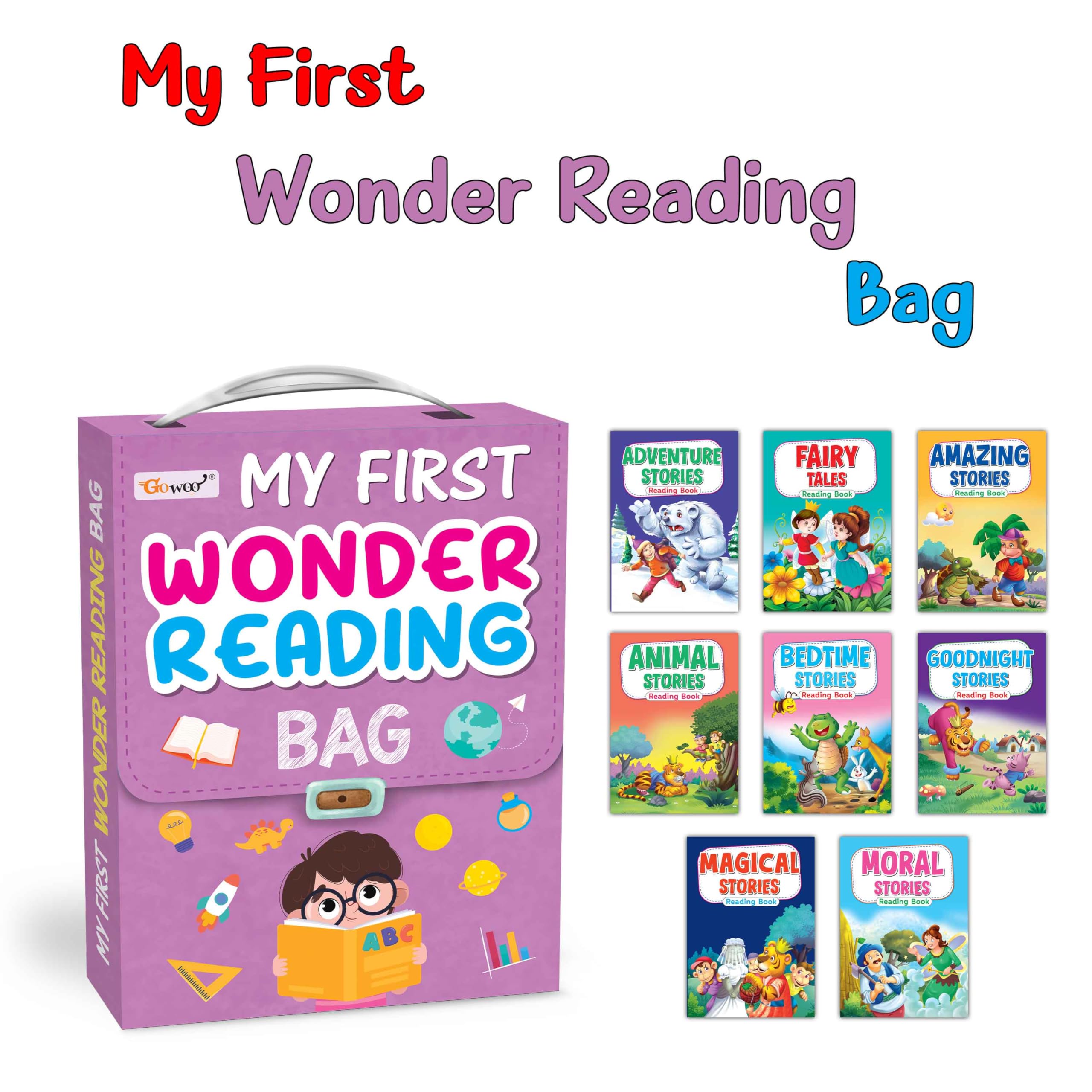 My First Picture Story Library Box Of 8 (Pre-School Books) | Gift Set For Kids