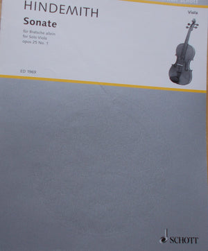Sonata, Op. 25, No. 1 (1922): for Solo Viola,Used