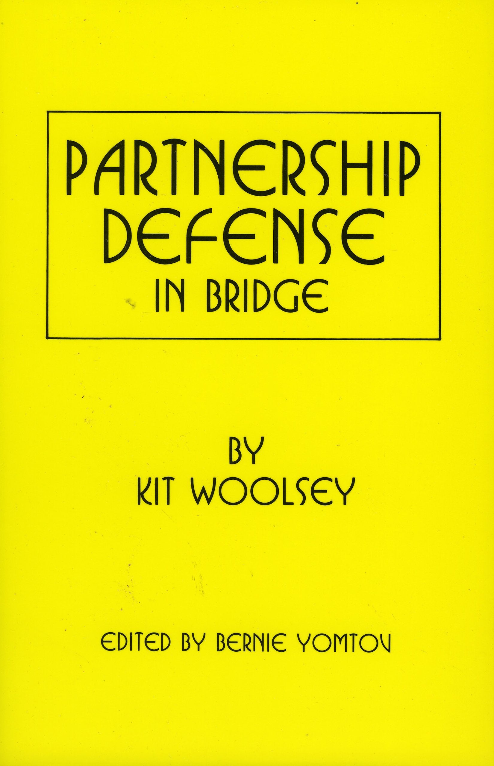 Partnership Defense In Bridge,Used
