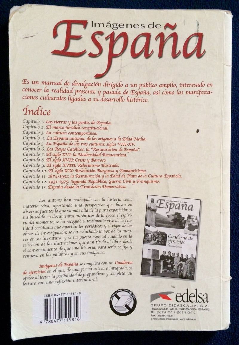 Imgenes de Espaa (Spanish Edition),Used