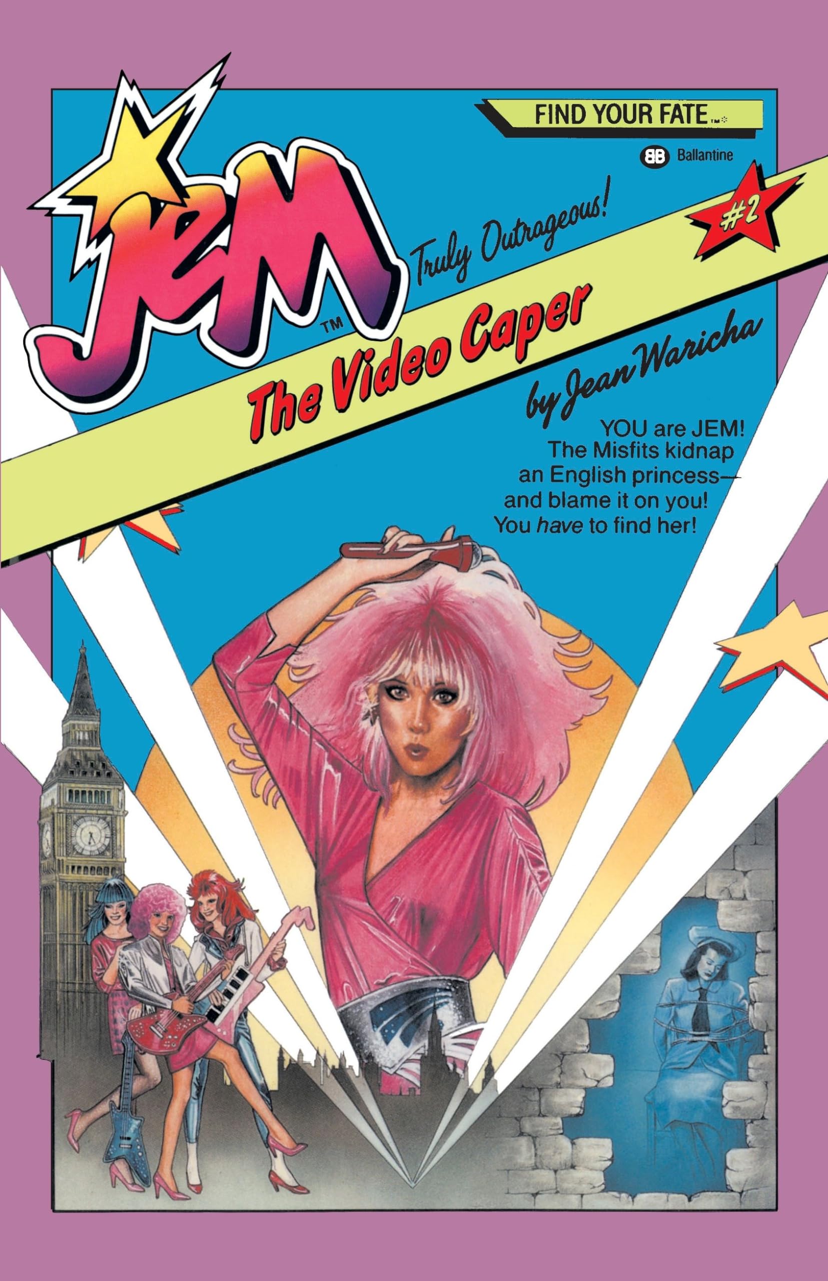Jem #2: The Video Caper: YOU are JEM! The Misfits kidnap an English princess  and blame it on you! You have to find her!,Used
