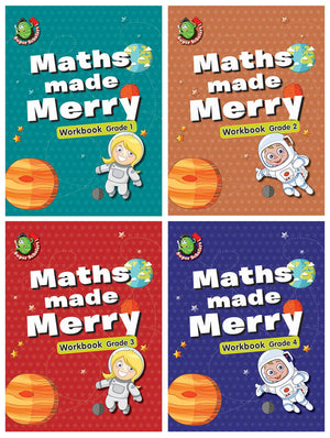 Maths Made Merry Workbook (Set Of 4 Math Activity Books)
