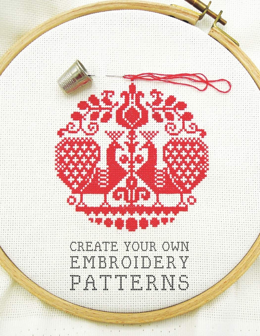 Create Your Own Embroidery Patterns: CrossStitch Graph Paper Notebook with Line Counts and Center Arrows,Used