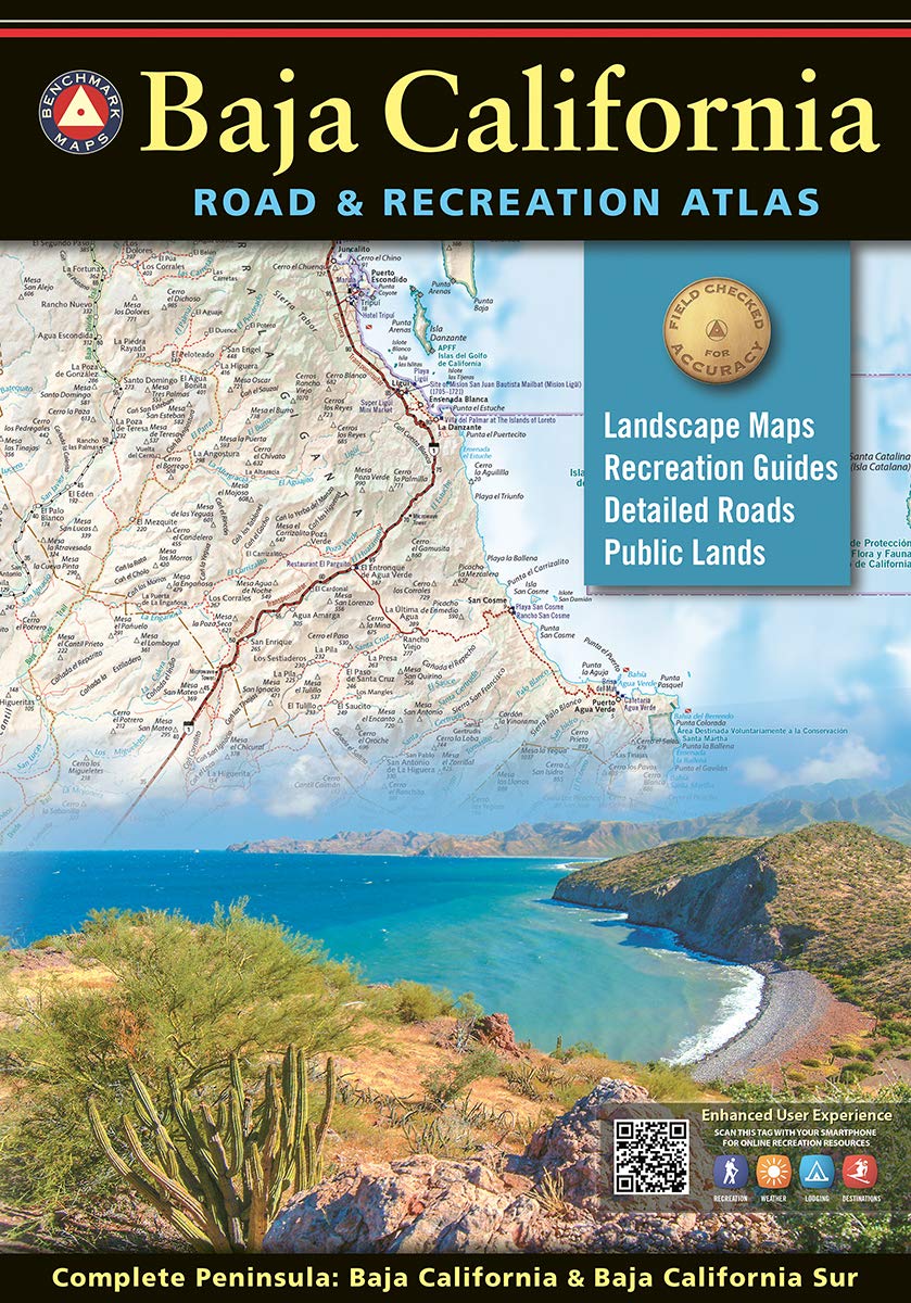 Baja California Road and Recreation Atlas  2nd Edition, 2024 (Benchmark),Used