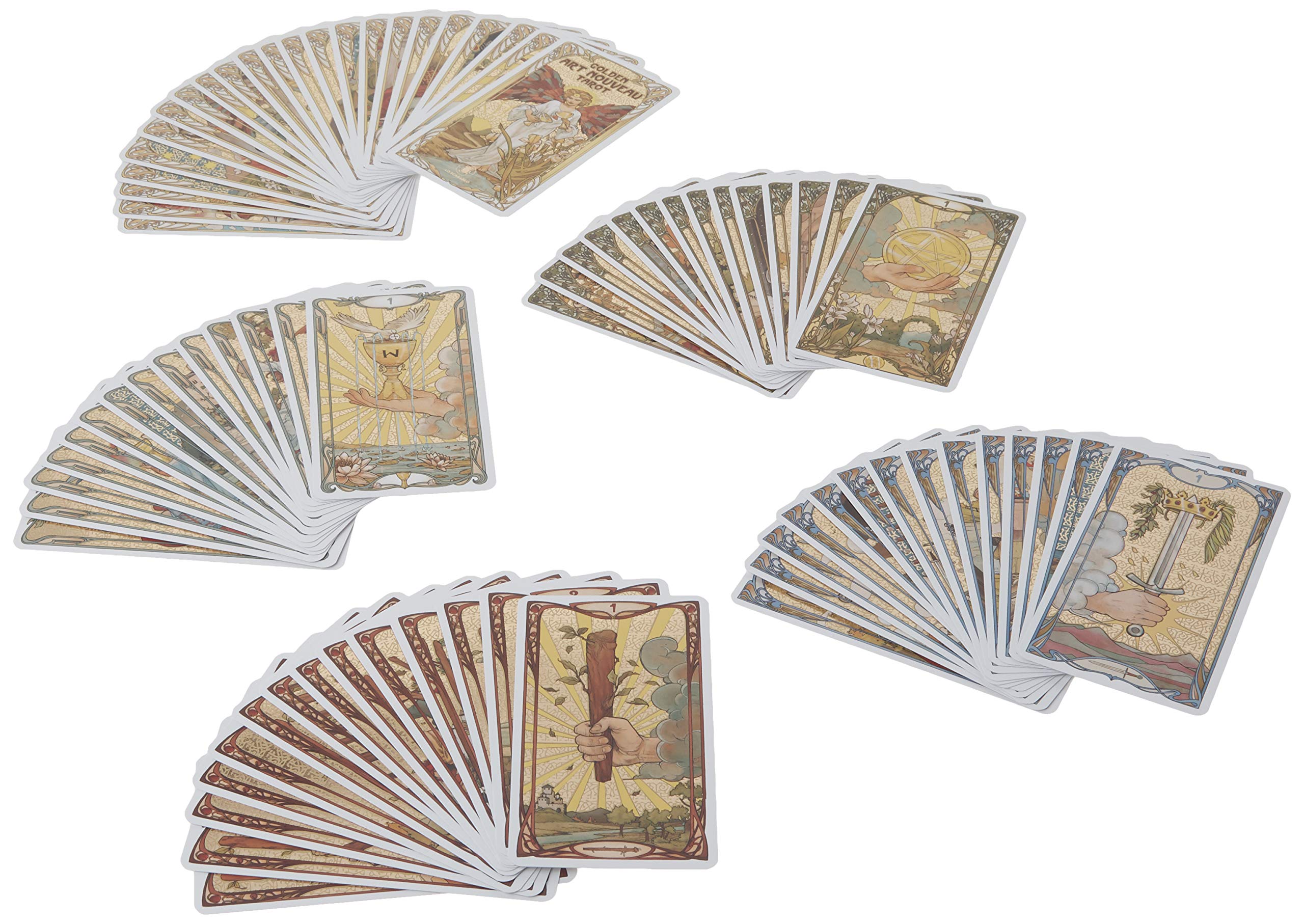 Golden Art Nouveau Tarot (Golden Art Nouveau Tarot, 1),Used