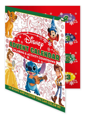 Disney: Advent Calendar Coloring & Activity Countdown: Open a Coloring or Activy Book Every Day Leading Up to Christmas,New