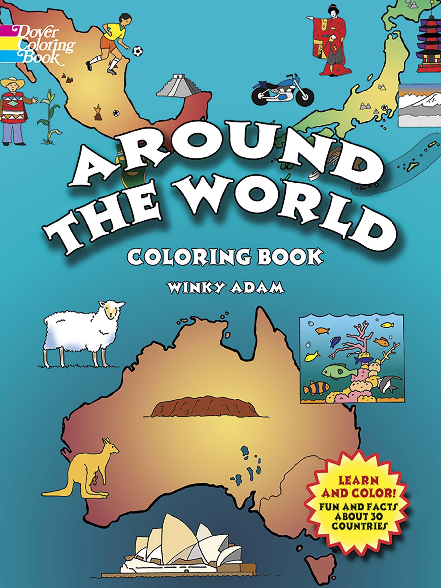 Around the World Coloring Book (Dover World History Coloring Books),Used