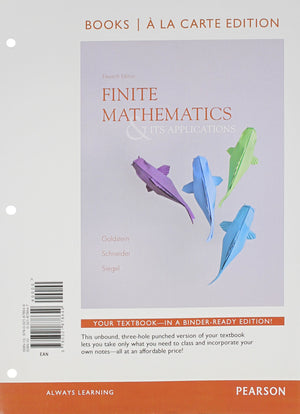 Finite Mathematics & Its Applications, Books a la Carte Edition,New
