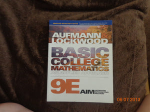 Basic College Mathematics: An Applied Approach (Available Titles CourseMate),Used