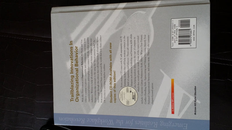 Organizational Behavior with Student CD and OLC/PowerWeb card,Used