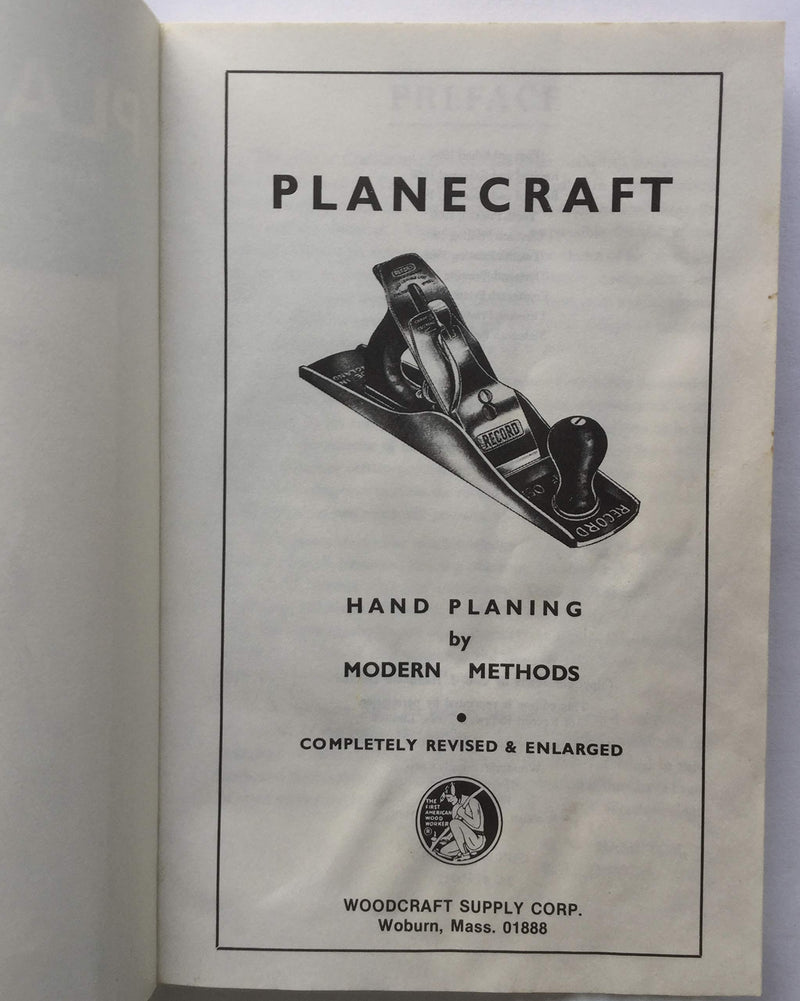 Planecraft  Hand planing by Modern Methods,Used