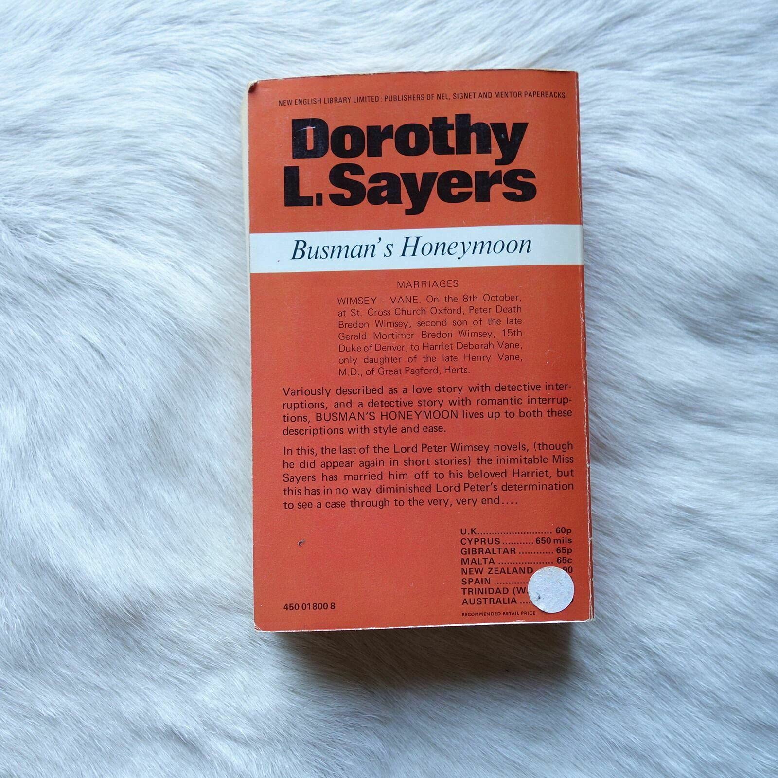 Busman'S Honeymoon: A Lord Peter Wimsey Mystery With Harriet Vane,Used