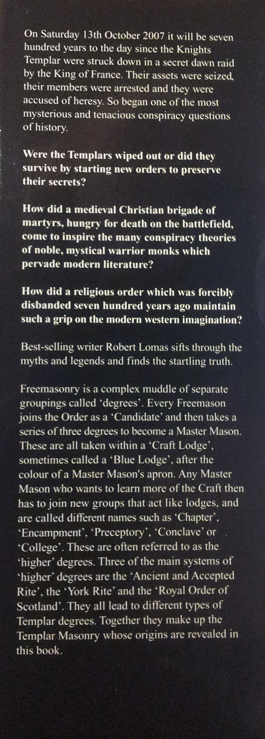 Turning the Templar Key: Martyrs, Freemasons and the Secret of the True Cross of Christ,Used