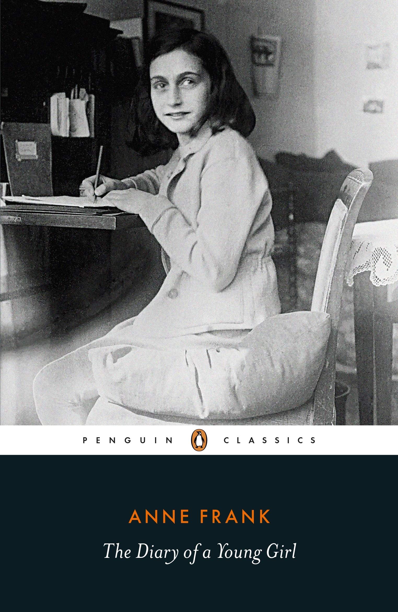 Anne Frank The Diary Of A Young Girl (Black And White Cover) /Anglais