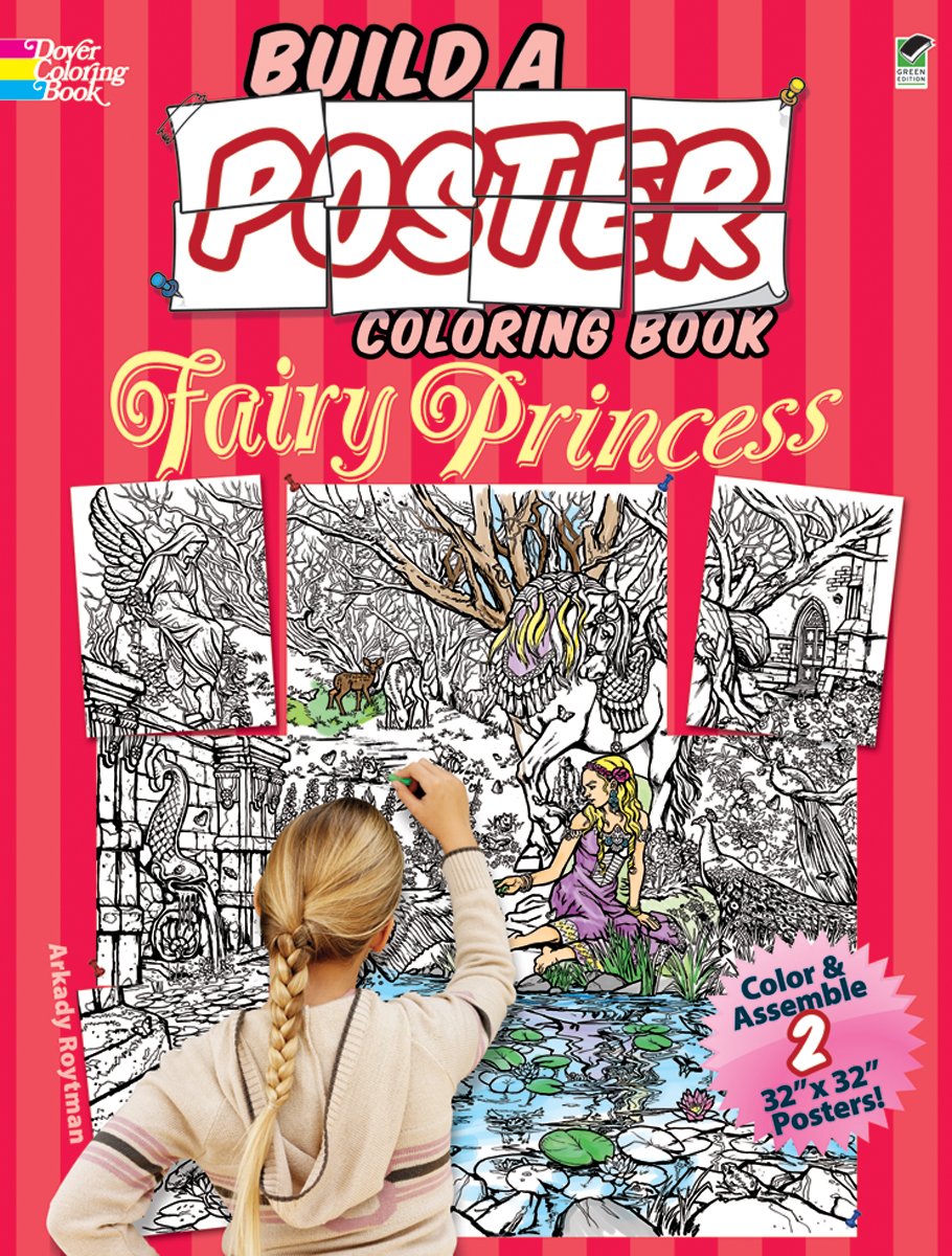Build a Poster Coloring BookFairy Princess (Dover Build A Poster Coloring Book),Used